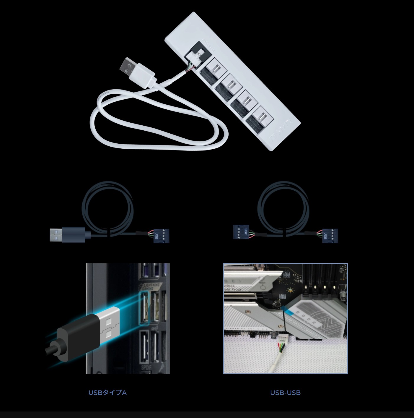 回転式ACインレット搭載、両面20+4ピン出力設計。フルモジュラー式電源